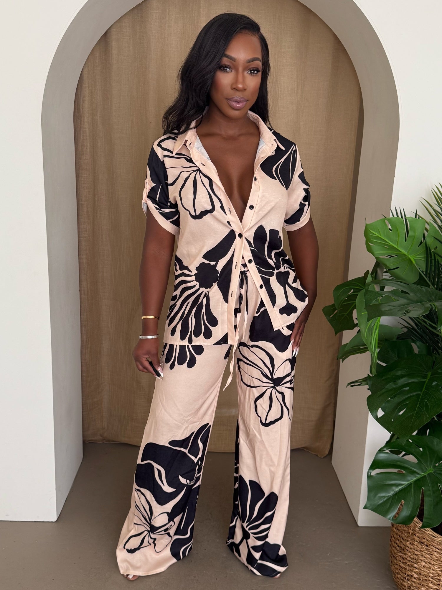 Island Bloom – The Printed Co-ord Set for Relaxed Resort Elegance